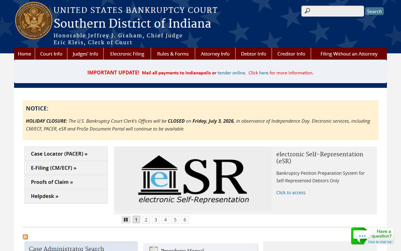 Floyd County court dockets bankruptcy court source