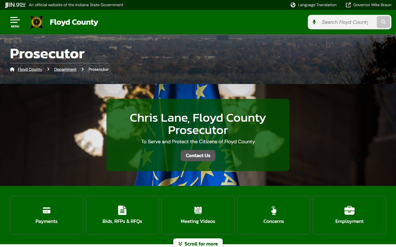 Floyd County criminal court records prosecutor office