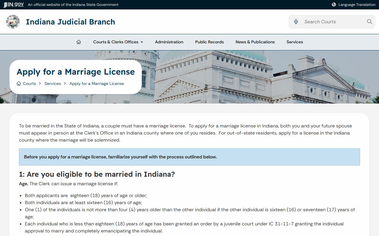 Floyd County marriage and divorce records Indiana marriage license information
