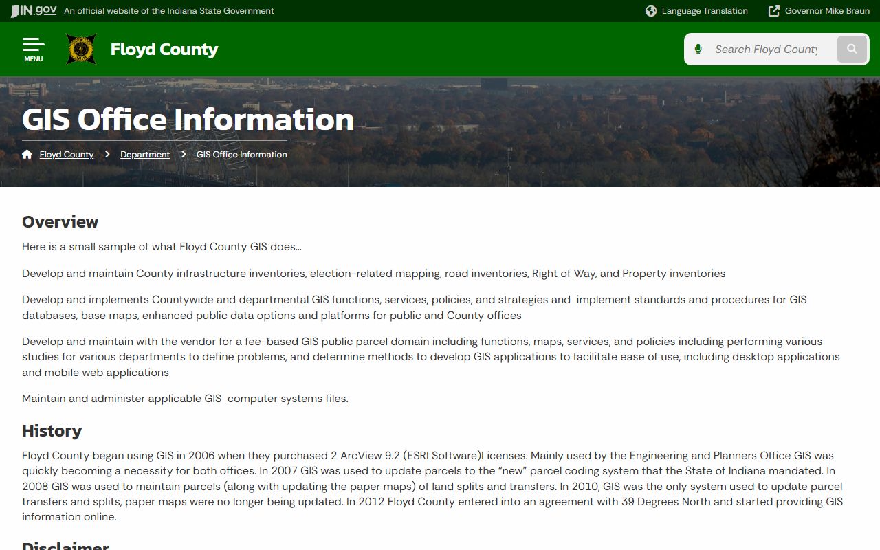 Floyd County probate records GIS and property information