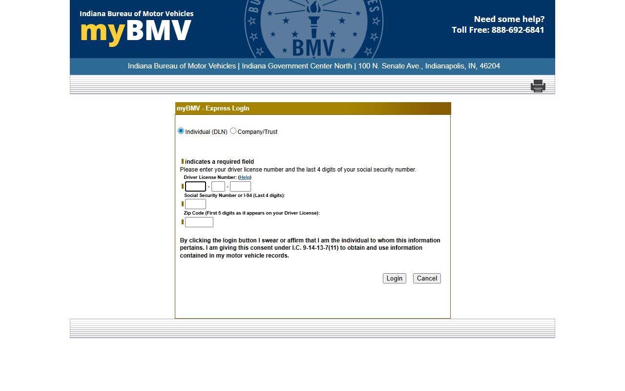 Floyd County traffic court records myBMV Express driver record access