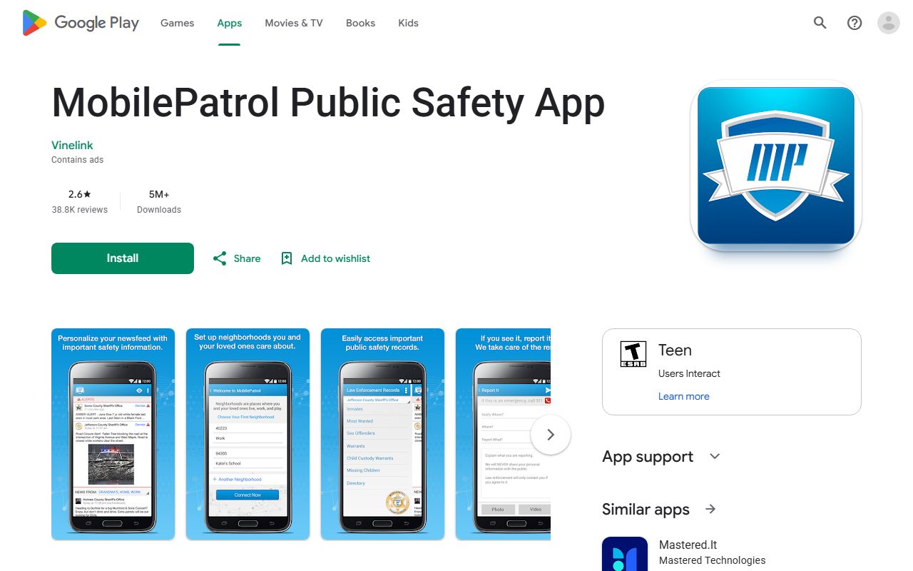 Floyd County warrant records MobilePatrol Google Play app